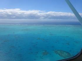 グレートバリアリーフは上空から眺めないと！